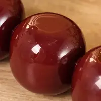 Подсвечник на 4 свечи &laquo;Бусы&raquo;, с 12 сферами, 20.5&times;20.5&times;5.5 см, сливовый