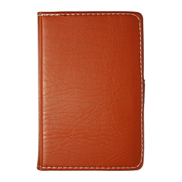 Записная книжка А6, 102 листа в линейку, обложка ПВХ, комбинированная, на кнопке