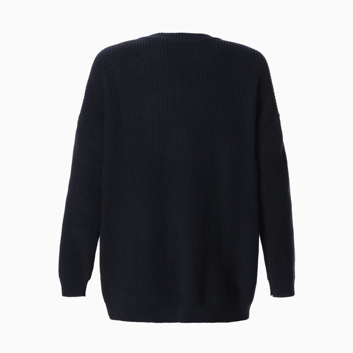 Джемпер женский MIST крупной вязки, синий, р. L (48-50) Джемпер женский MIST крупной вязки, синий, р. L (48-50)