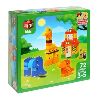 Конструктор &laquo;Зверята&raquo;, 72 детали