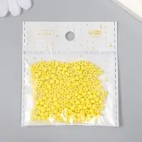 Бисер стекло 6/0 "Лимон" 15 гр