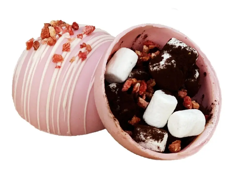 Шоколадная бомбочка &laquo;Клубника&raquo;