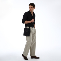 Сумка мужская через плечо TEXTURA, искусственная кожа, цвет чёрный Сумка мужская через плечо TEXTURA, искусственная кожа, цвет чёрный