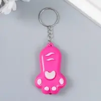 Фонарик свет с кольцом лапка 5 см МИКС