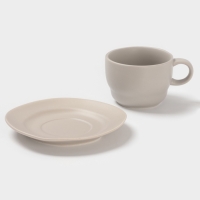 Чайная пара Magistro "Potter" 250мл 15,3х7,5 цвет светло-серый (блюдце, чашка)