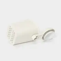 Стакан для зубных щёток на вакуумной присоске, пластик, 9&times;7,7&times;19 см, белый