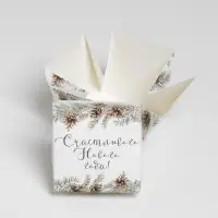 Бонбоньерка новогодняя &laquo;Счастливого праздника&raquo;, 6,5 х 6,5 х 6,5 см, Новый год