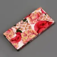 Подарочная коробка под плитку шоколада, без окна &laquo; Весенний букет&raquo;, 17&times;8&times;1.4 см