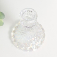 Подсвечник стекло на 1 свечу "Женева" d-2,2 см прозрачный голография 10,5х7,7х7,7 см Подсвечник стекло на 1 свечу "Женева" d-2,2 см прозрачный голография 10,5х7,7х7,7 см