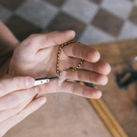 Замок-карабин 1,2&times;0,5 см &laquo;Сердечко&raquo; с удлинителем 5,3 см, цвет серебро