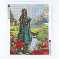 Алмазная мозаика с полным заполнением на холсте &laquo;Изумрудная фантазия&raquo;, 30 х 40 см