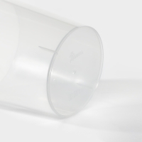 Горшок для орхидей с поддоном Доляна, 1,6 л, пластиковый, прозрачный