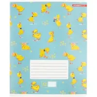 Тетрадь 12л кл Забавные утята, обл карт, МИКС