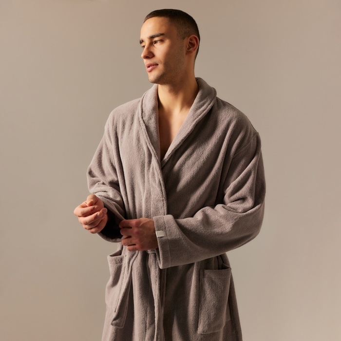 Халат махровый мужской SL HOME: Basic Халат махровый мужской SL HOME: Basic "Софт Мист", размер S, 100% хлопок, 420 г/м2