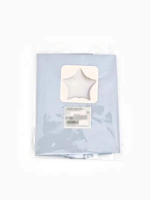 Воздушные шары фольгированные 18" "Звезда" цвет белый,  набор 5 штук