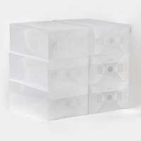 Коробка для хранения обуви с крышкой Large size, 20&times;33&times;12 см, 6 шт