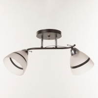 Люстра "Лайма" 2хЕ27 40Вт черно-хромовый 50х15х24 см