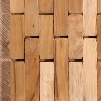 Коврик из тикового дерева, 40х30х0,7 см