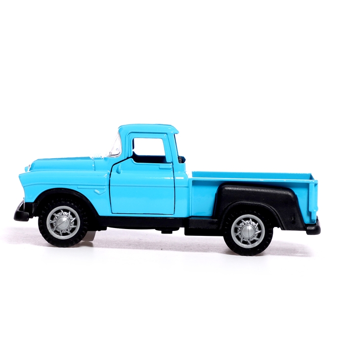 Машина металлическая &laquo;Пикап&raquo;, инерция, 1:32, открываются двери, световые и звуковые эффекты, цвет синий
