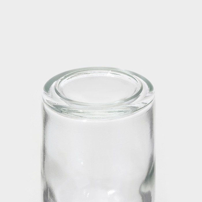 Банка стеклянная для хранения сыпучих продуктов Доляна &laquo;Парфе&raquo;, 70 мл, 4,5&times;8 см, с пробковой крышкой