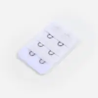 Застёжка для бюстгальтера, удлинитель, 3 ряда 2 крючка, 3.2&times;5 см, белая