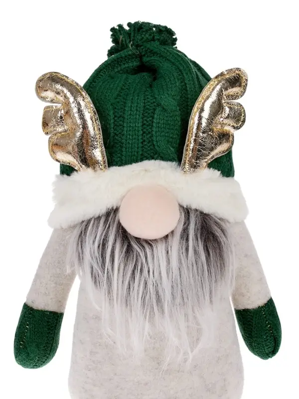 Фигура текстиль &laquo;Гном лосяш в зелёном&raquo; 33&times;12&times;18 см, 1 LED, от батареек AG13&times;3, свечение тёплое белое