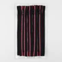 Молния &laquo;Трактор&raquo;, №5, неразъёмная, замок автомат, 18 см, чёрная, красная, белая