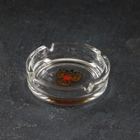 Набор &laquo;Золотой Герб России&raquo;, 2 бокала для пива 300 мл, пепельница