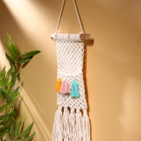 Кармашек текстильный, подвесной 22х50 см, белый