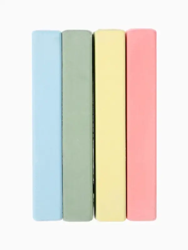 Мелки цветные школьные, 4 шт. &laquo;Маша и медведь&raquo;, прямоугольные