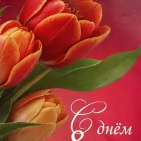 Пакет подарочный крафт, &laquo;С 8 Марта!&raquo;, 15&times;8&times;21 см