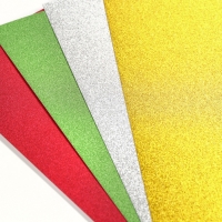 Картон цветной с блёстками, А4, 12 листов, 12 цветов, немелованный, двусторонний, в папке, 250 г/м&sup2;, Смешарики