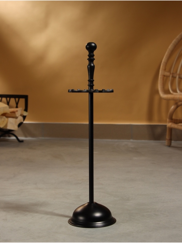 Каминный набор "Дом" сталь, 4 предмета, 11х11х46 см