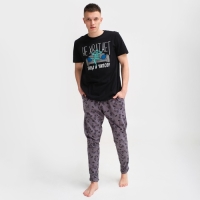 Пижама мужская KAFTAN "Не хватает" р.56, черный/серый Пижама мужская KAFTAN "Не хватает" р.56, черный/серый