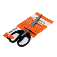 Ножницы канцелярские 19 см, ручки пластиковые, чёрные Ножницы канцелярские 19 см, ручки пластиковые, чёрные