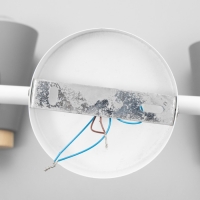 Спот "Конус" 2х40Вт Е27 серый 30х12х16 см Спот "Конус" 2х40Вт Е27 серый 30х12х16 см