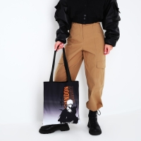 Шопер &laquo;Ичиго&raquo;, 35х0.5х40 см, отдел без молнии, без подклада, чёрный