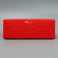 Коробка под кекс &laquo;С Новым годом&raquo;, акварель, 9 х 9 х 24.5 см