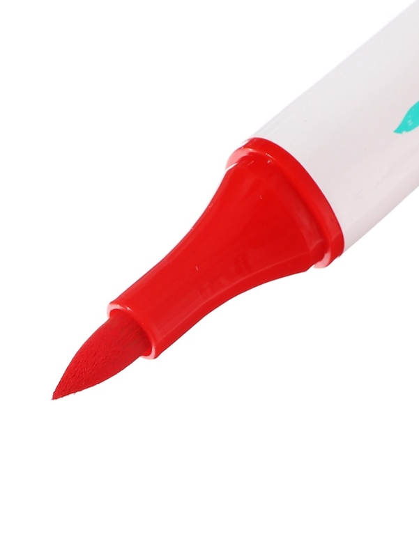 Набор акриловых маркеров 24 цвета в пластиковом кейсе, двусторонние