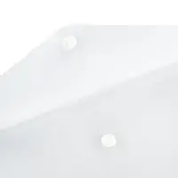 Папка-конверт на кнопке travel, 150 мкм, Calligrata Standard, прозрачная, белая