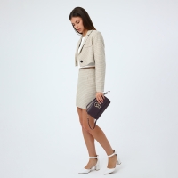 Сумка-клатч на магните, длинный ремень, цвет фиолетовый Сумка-клатч на магните, длинный ремень, цвет фиолетовый