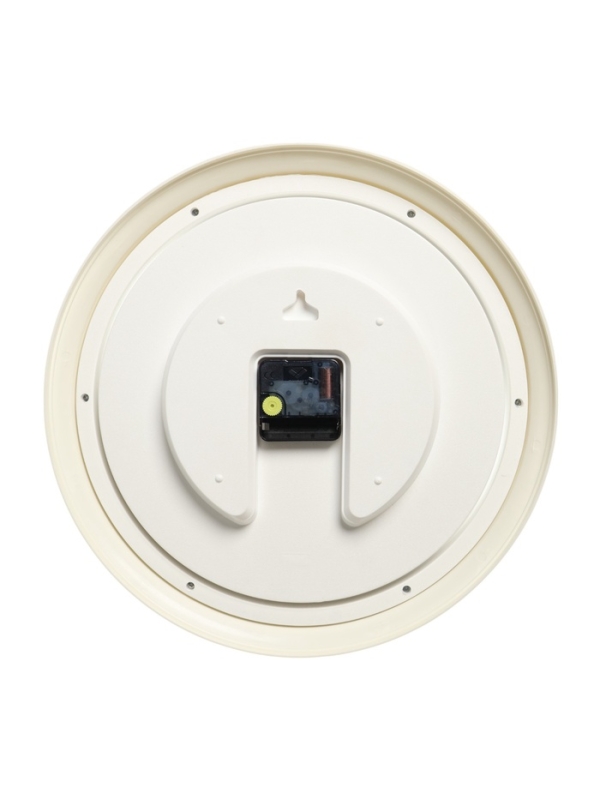 Часы настенные, интерьерные "Рубин", бесшумные, d-35 см, корпус белый