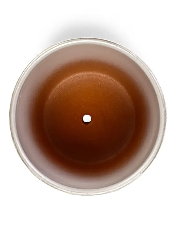 Горшок цветочный с поддоном 1,45 л, d15/h14 см белый керамика, "Венера" (М)