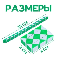 Головоломка &laquo;Змейка&raquo;, цвет зелёный