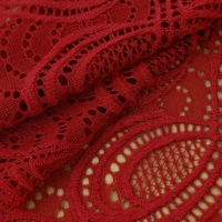 Кружевная эластичная ткань, 180 мм × 2,7 ± 0,5 м, цвет бордовый Кружевная эластичная ткань, 180 мм × 2,7 ± 0,5 м, цвет бордовый