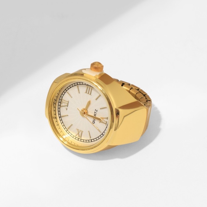 Кольцо «Время» часы круг, цвет золото Кольцо «Время» часы круг, цвет золото