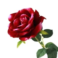 Цветы искусственные "Роза Аманда" бархат, d-11 см 58 см, сиреневый