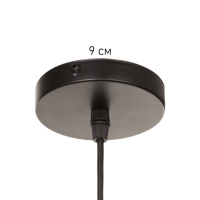 Светильник Paul 1х40Вт Е27 пр-1м черный 20х20х17,5см