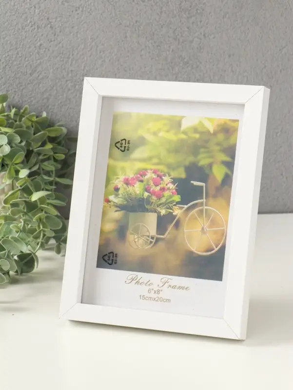 Фоторамка МДФ на 1 фото 15х20 см "Белая классика" 2,5х18х21 см