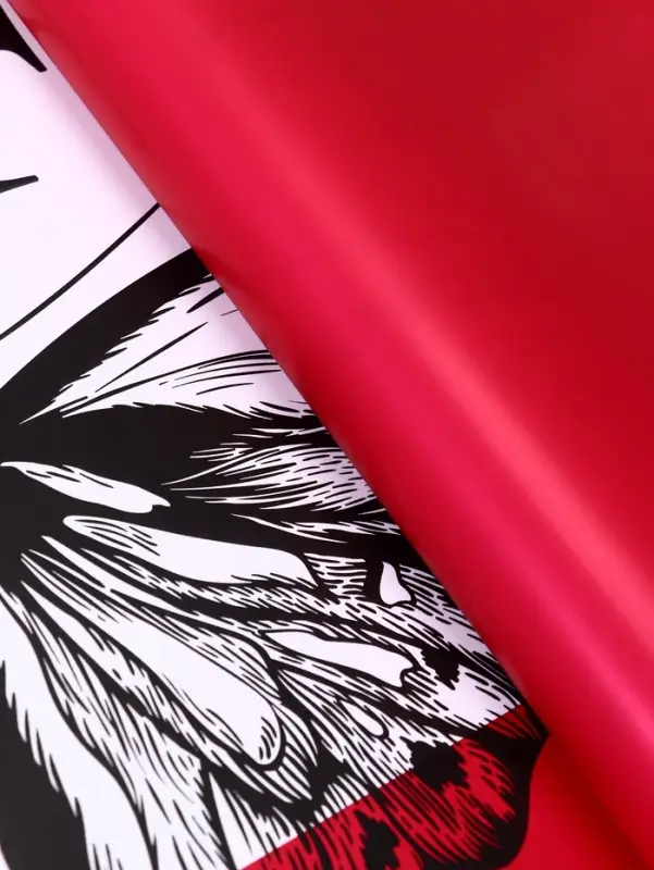 Пленка для цветов, &laquo;Бабочки&raquo;, красный, 57&times;57&plusmn;1 см